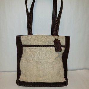 Coach - Vintage 6122 Bleeker Brown Leather Canvas